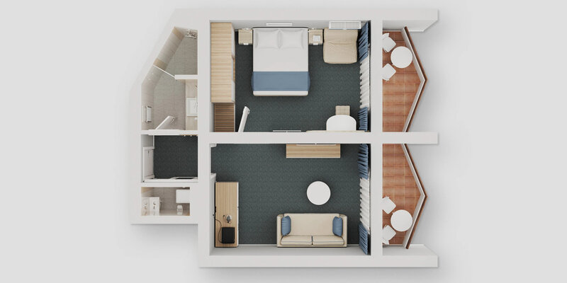 Suite 2-местный 2-комнатный