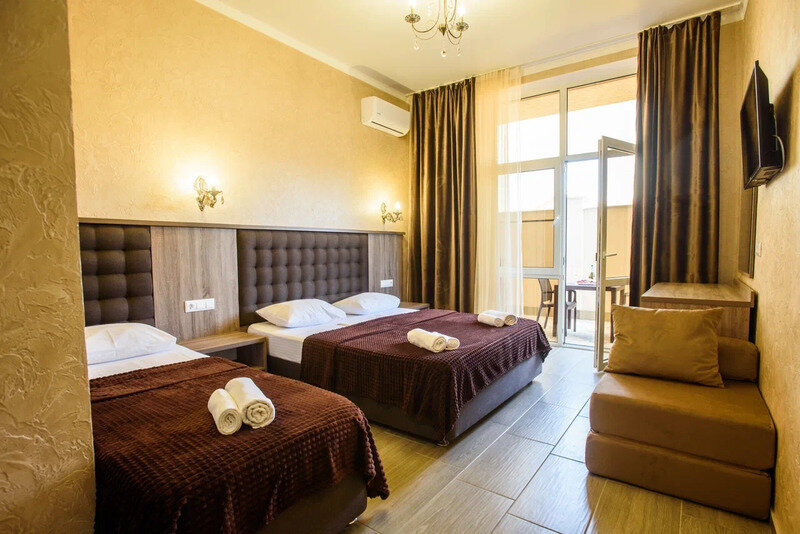 Семейный 3-местный 1-комнатный (1 этаж с патио)