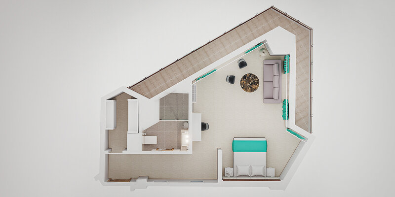 Junior Suite 2-местный 1-комнатный