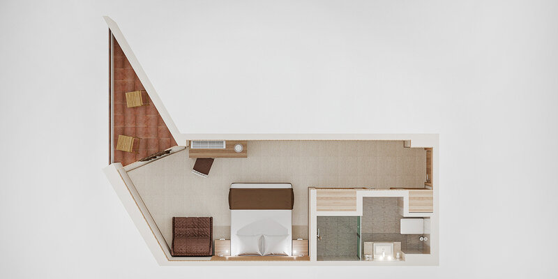 Standart  2-местный 1-комнатный (схема)