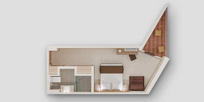 Standart 2-местный promo 1-комнатный (схема)