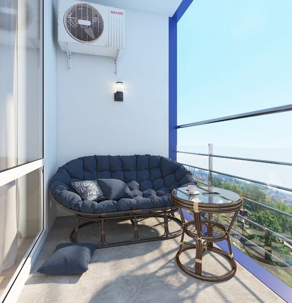 Апартаменты Студио 2-местный 1-комнатный (вид на город АкваDeluxe)