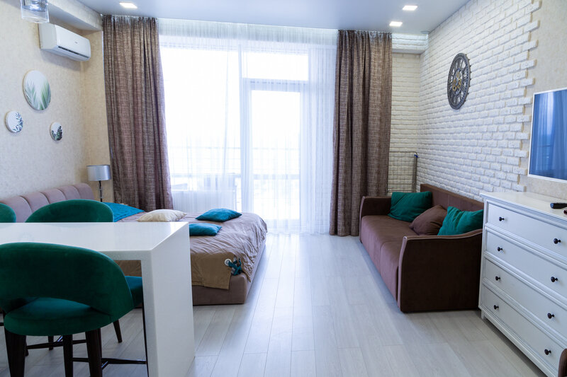 Апартаменты Студио 2-местный 1-комнатный (вид на море АкваDeluxe)