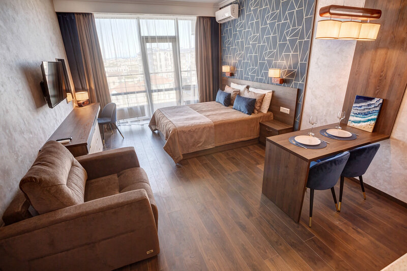 Апартаменты Студио 2-местный 1-комнатный (вид на море АкваDeluxe)