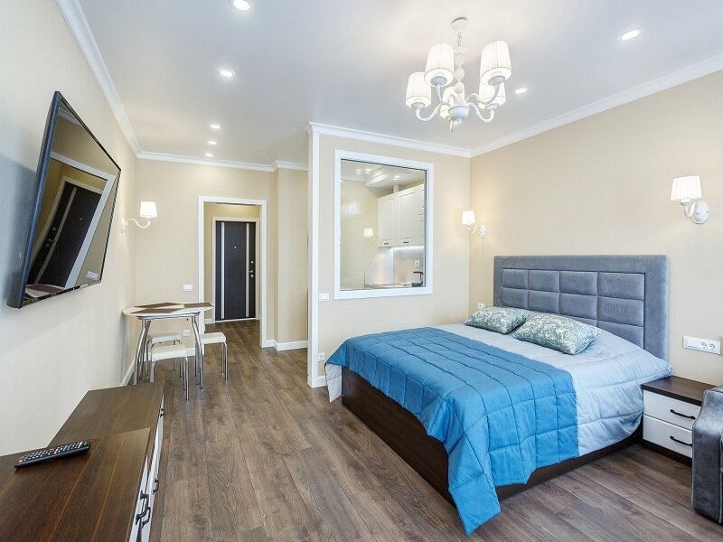 Апартаменты Студио 2-местный 1-комнтаный (1 линия вид на море АкваDeluxe)