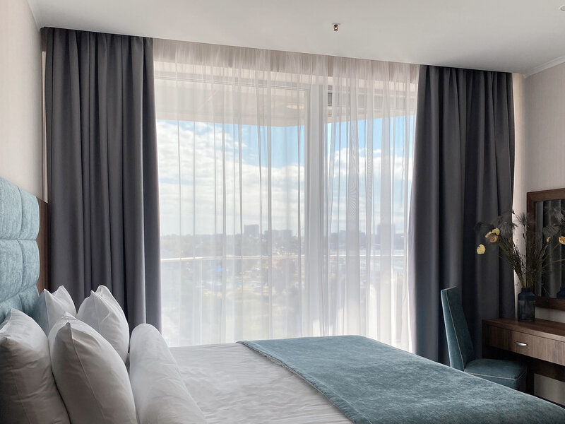 Апартаменты 4-местный (с бассейном, вид на море)