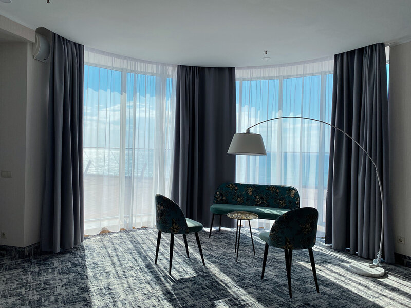 Апартаменты 4-местный (с террасой, вид на море)