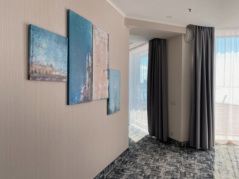 Апартаменты 4-местный (с террасой, вид на море)