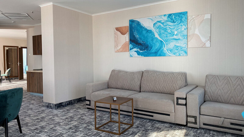 Апартаменты 4-местный (с террасой, вид на море)