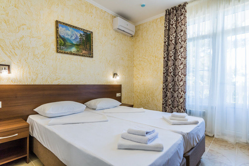 Семейный 4-местный 2-комнатный (с террасой, вид на море)