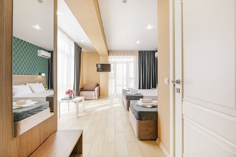 Студио 4-местный (с балконом)