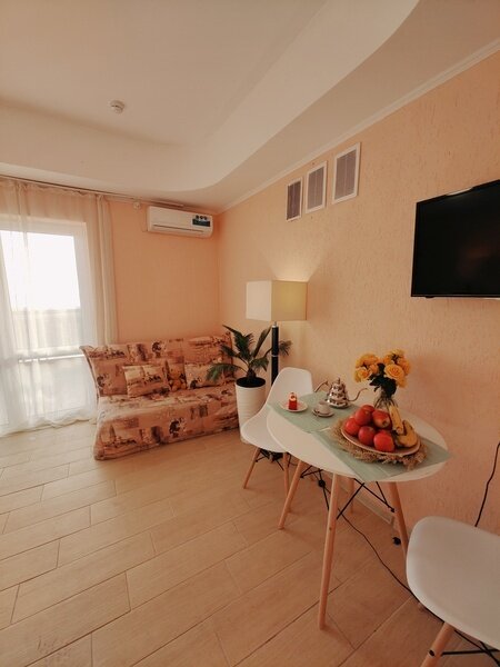 Студио 5-местный (с мини-кухней, вид на море)