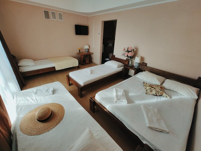 Студио 5-местный (с мини-кухней, вид на море)