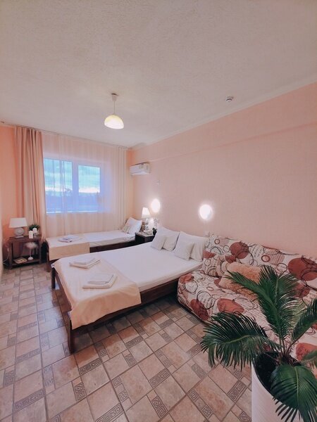 Студио 5-местный (с мини-кухней, вид на территорию)