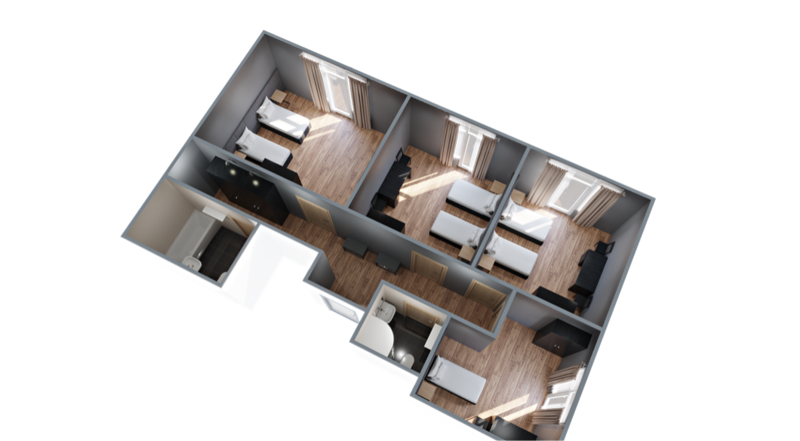 Эконом 2-местный (в блоке)