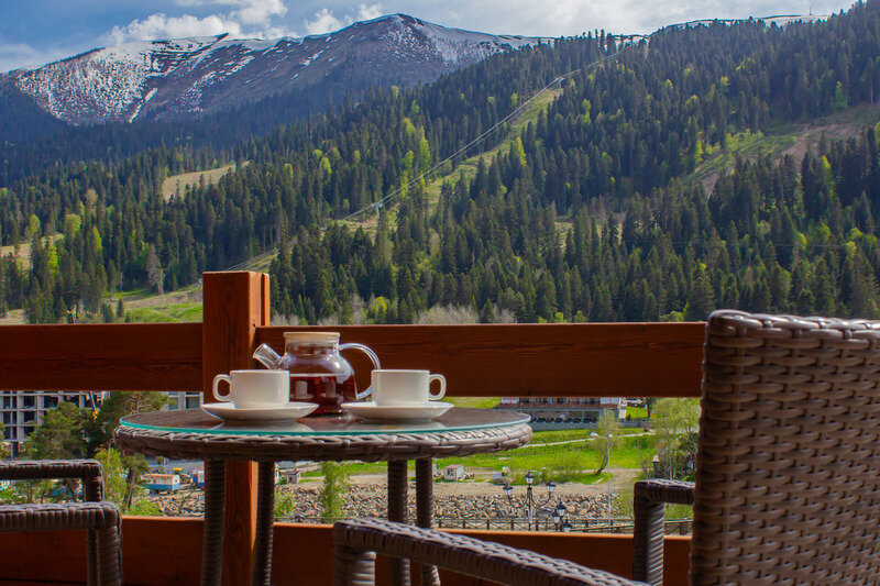 Таунхаус 6-местный (с балконом и видом на горы)