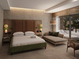 Двухместный номер Deluxe с балконом и с видом на сад, Отель Fюnf Luxury Resort & SPA Anapa Miracleon 5* , Анапа
