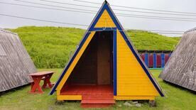 Треугольный двухместный домик, База отдыха Полинка, Хасанский район