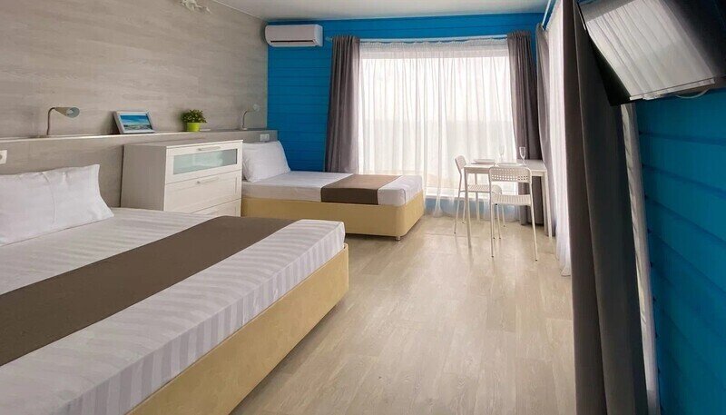 Номер 3-местный 1-комнатный (с видом на территорию)