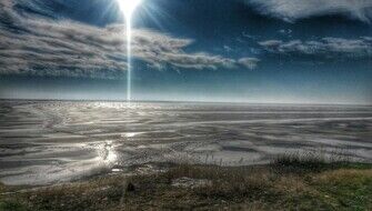 Веселовское водохранилище в январе