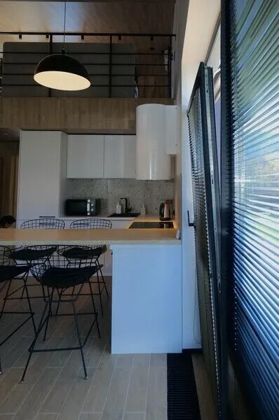 Дом 2-местный 2-комнатный (с камином и ванной на террасе)