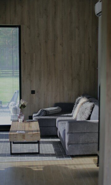 Дом 2-местный 2-комнатный (с камином и ванной на террасе)