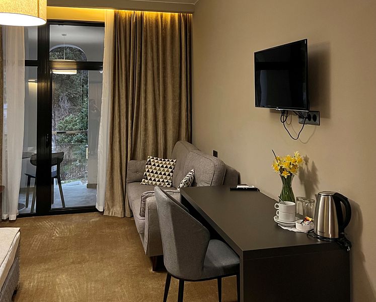 Делюкс 2-местный 1-комнатный (с балконом)