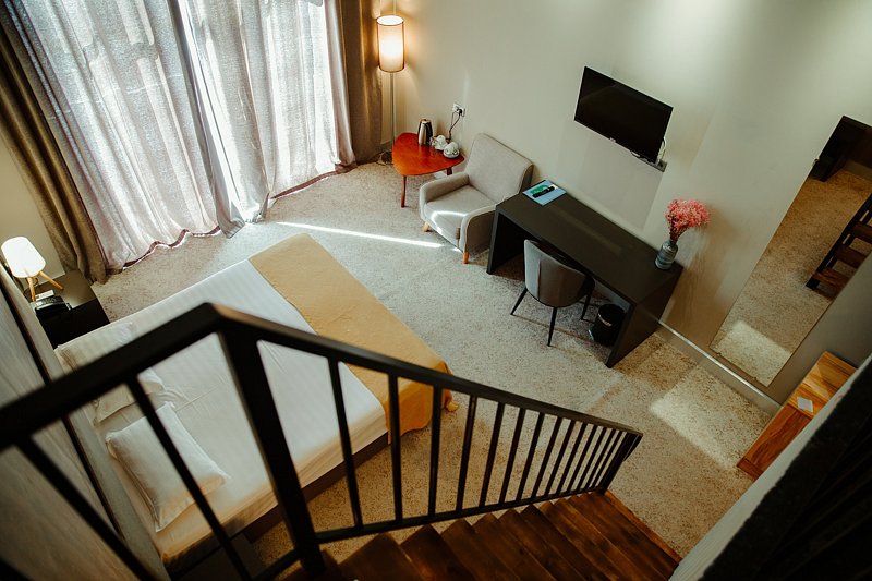 Дуплекс Семейный 2-местный 1-комнатный (с балконом)