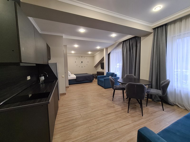 Апартаменты 7-местный 2-комнатный (вид на горы)