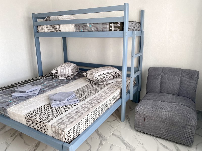 Стандартный 3-местный 1-комнатный (с балконом и видом на море)