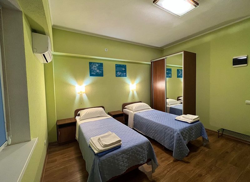 Номер 2-местный 1-комнатный (с раздельными кроватями и видом на природу)