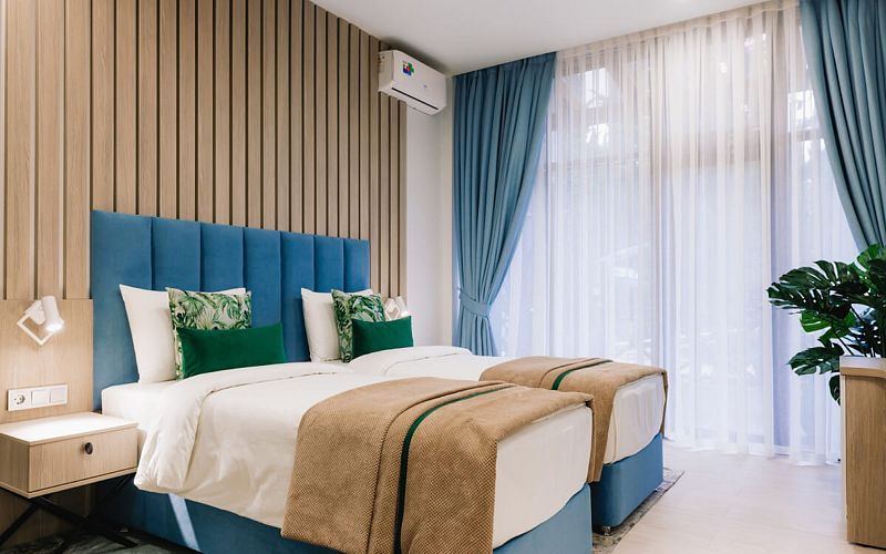 Семейный 4-местный 2-комнатный (с террасой, 6 корпус)