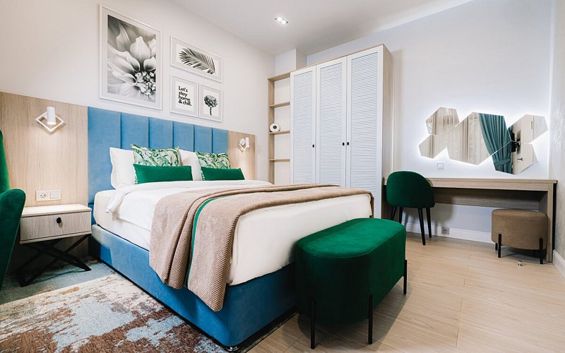 Семейный 4-местный 2-комнатный (с террасой, 6 корпус)