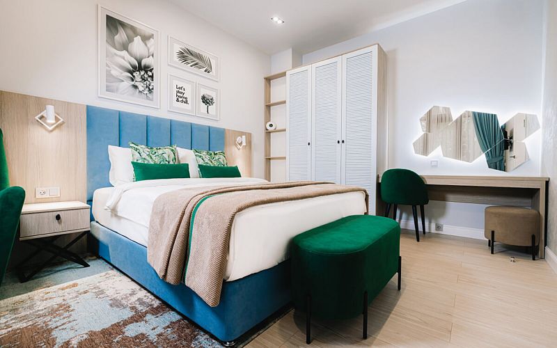 Семейный 4-местный 2-комнатный (с террасой, 6 корпус)