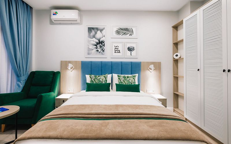 Семейный 4-местный 2-комнатный (с террасой, 6 корпус)