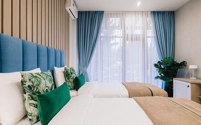 Семейный 4-местный 2-комнатный (с террасой, 6 корпус)