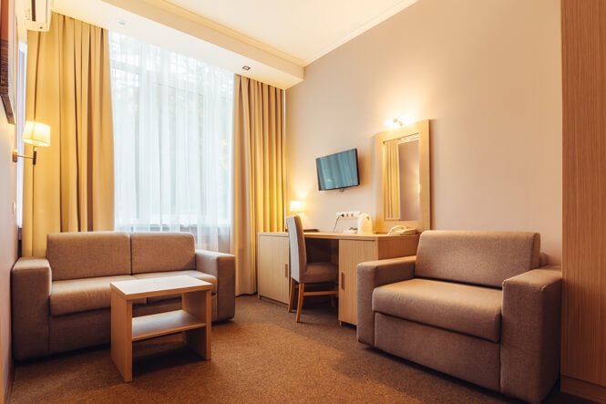 Стандартный 2-местный 2-комнатный (без балкона, корпус 5)