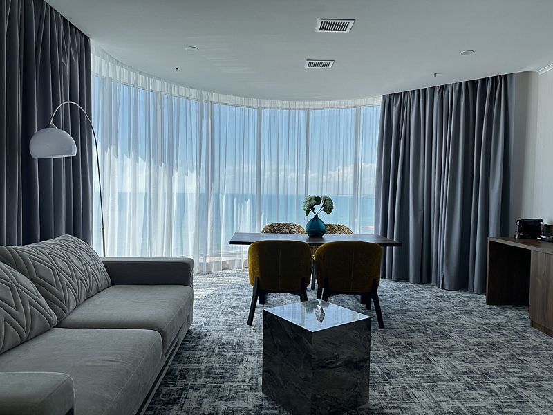 Апартаменты 4-местный (с террасой, вид на море)