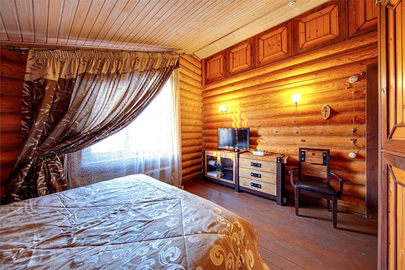 Коттедж 2-местный 1-комнатный (с русской баней)