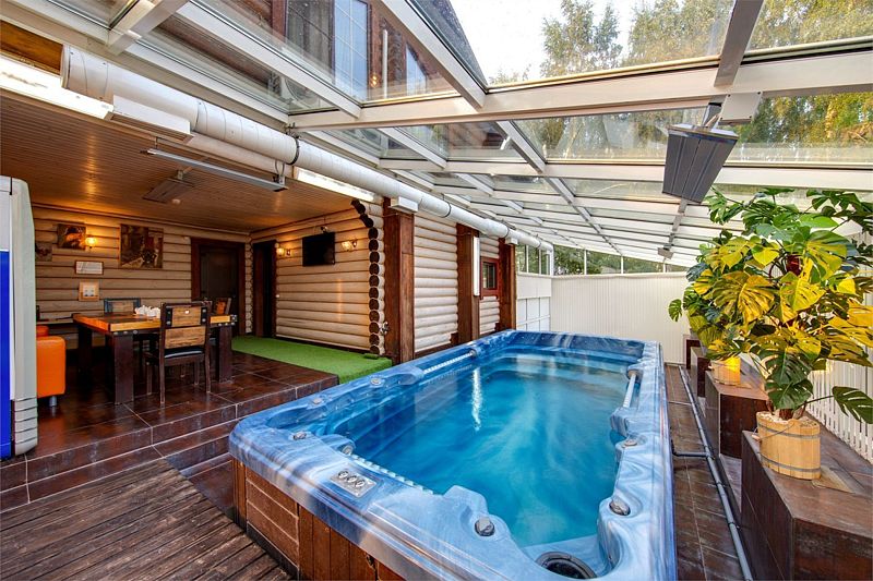 Коттедж 2-местный 1-комнатный (с русской баней)