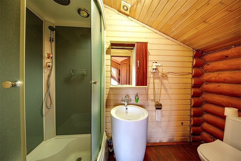 Коттедж 2-местный 1-комнатный (с русской баней)