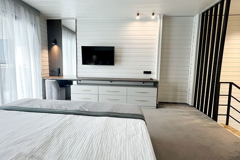 Коттедж 4-местный Premium 2-комнатный 2-уровневый