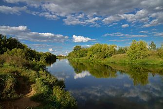 Река Клязьма, лето