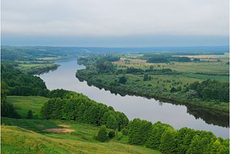 Река Клязьма, вид сверху