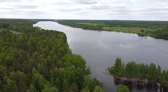 Озеро Вуокса, вид сверху