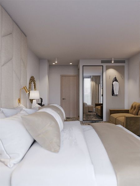 Делюкс 2-местный 1-комнатный TWIN/DBL (с панорамным видом и балконом)