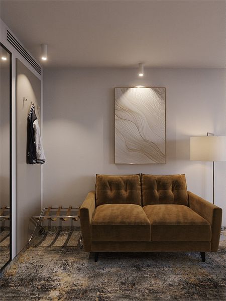 Джуниор сюит 2-местный 1-комнатный (с панорамой и балконом)