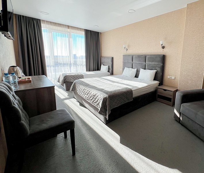 Коттедж 4-местный Premium 2-комнатный 2-уровневый