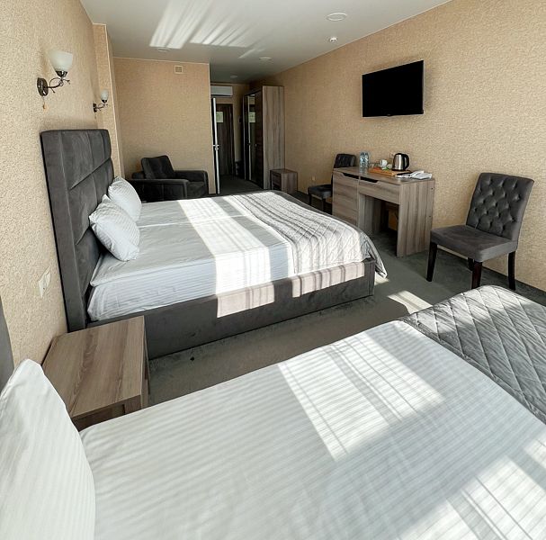 Коттедж 4-местный Premium 2-комнатный 2-уровневый