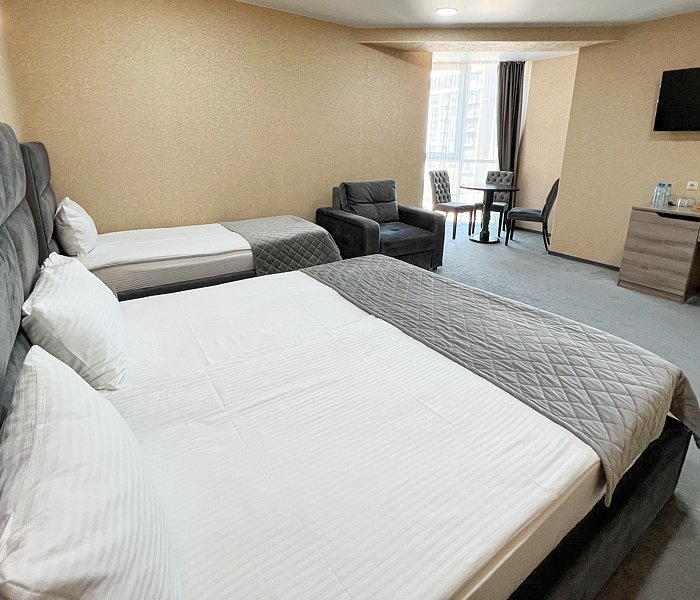 Коттедж 4-местный Premium 2-комнатный 2-уровневый